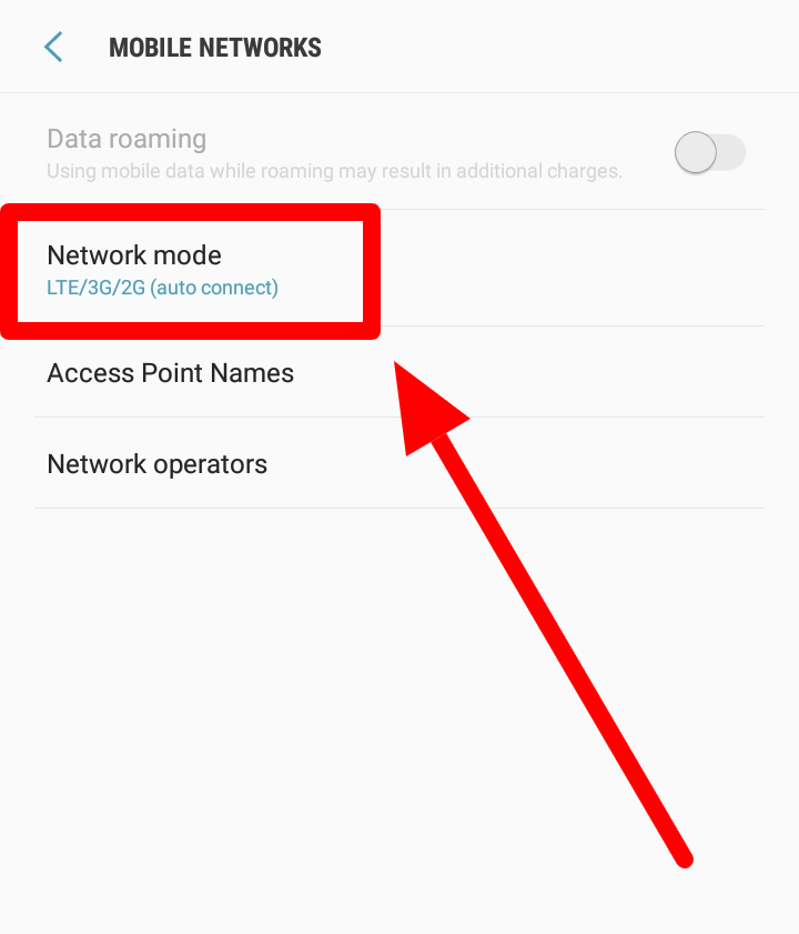 network mode auto