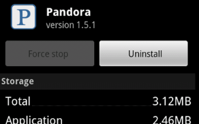 pandora recovery google