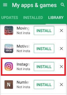 Install instagram