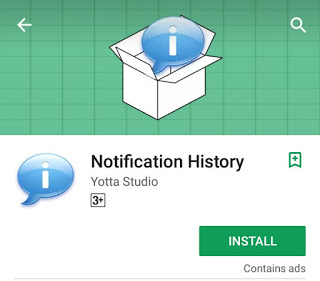 Notification history app playstore