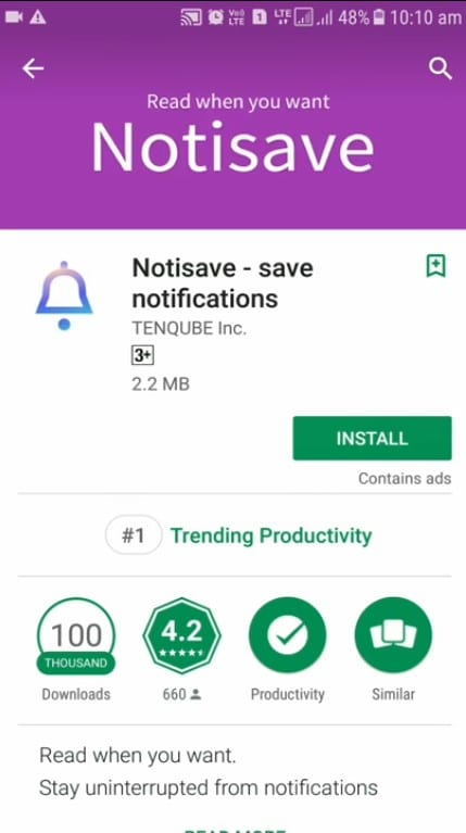 Notisave Application