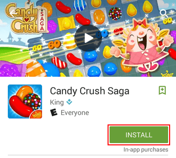 reinstall candy crush app