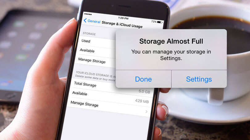 clear the storage space of iPhone