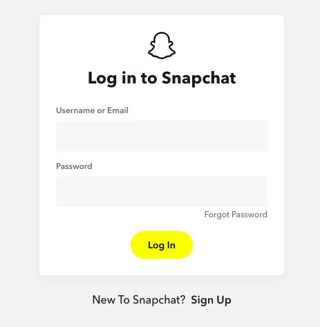 snapchat account login