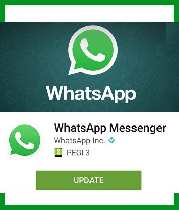 update whatsapp