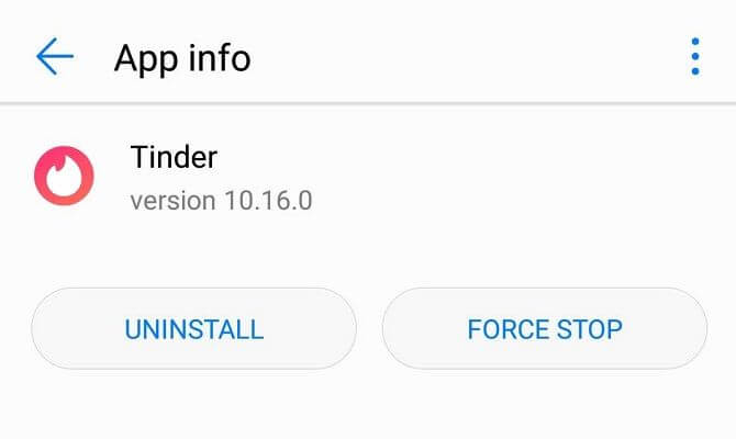 Force Stop Your Tinder App