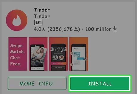 install Tinder app