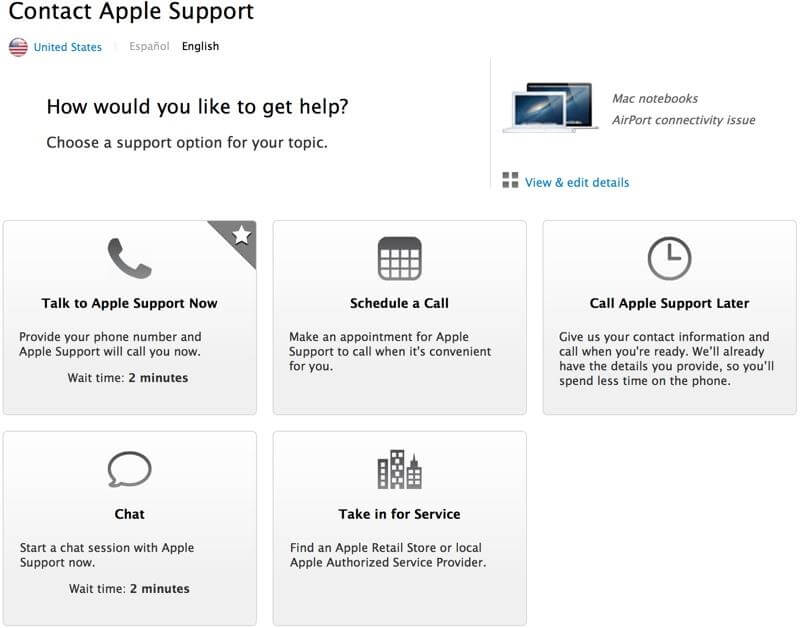 contact apple support