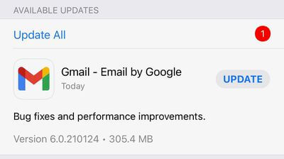 update gmail