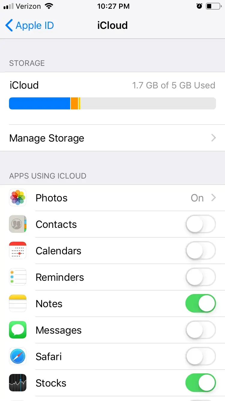 recover notes from icloud