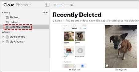icloud recently deleted