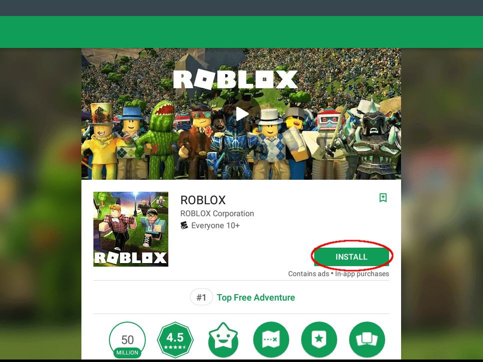 install roblox app