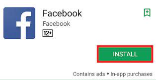 install Facebook app