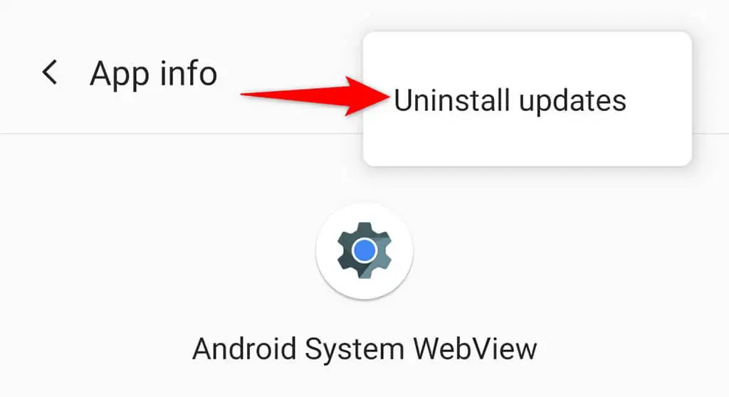 uninstall android system webview1