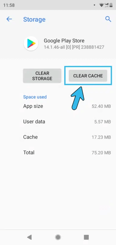 clear app cache2
