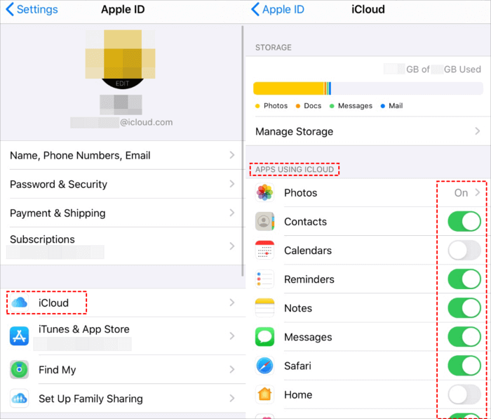 recover contacts from icloud