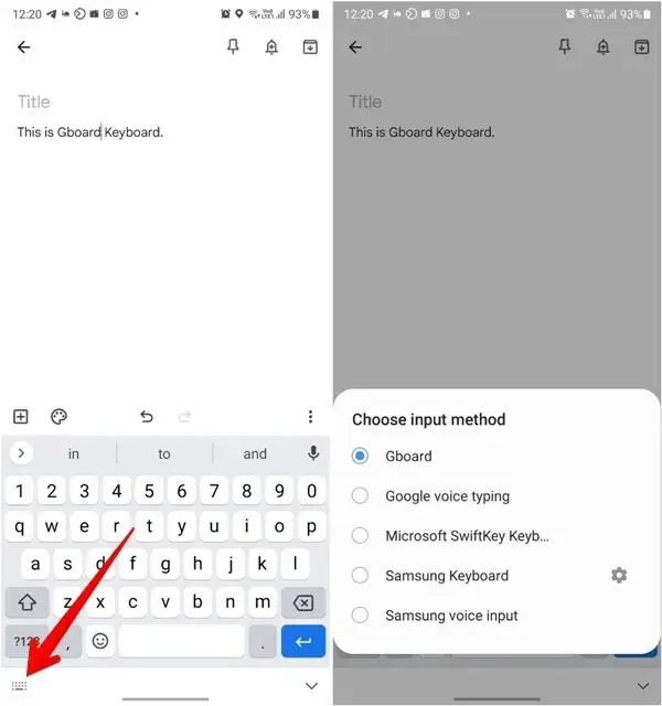 switch to gboard