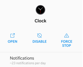 check alarm notifications