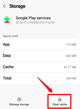 google play service cache