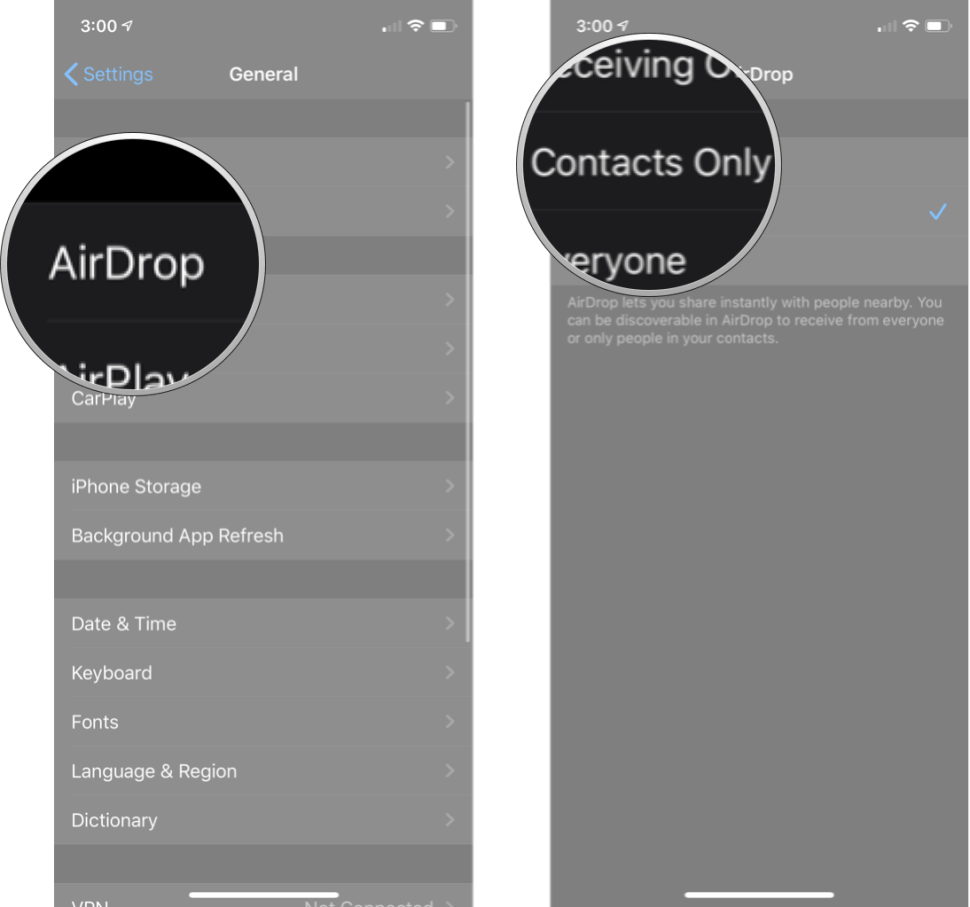 check airdrop settings1