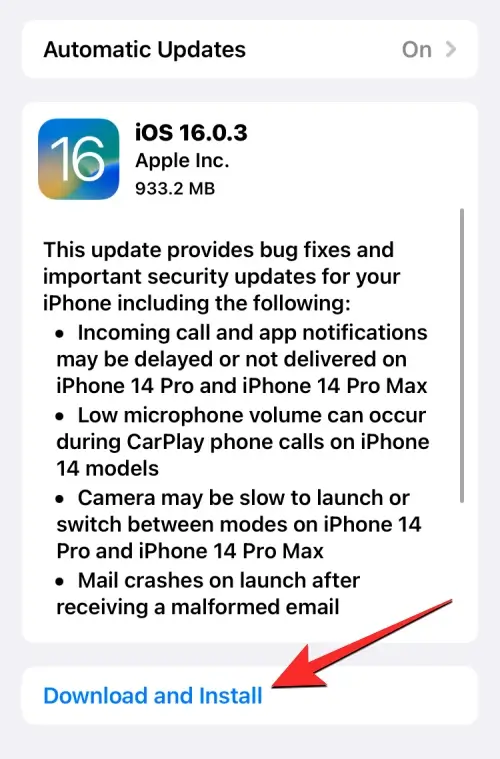 update iphone