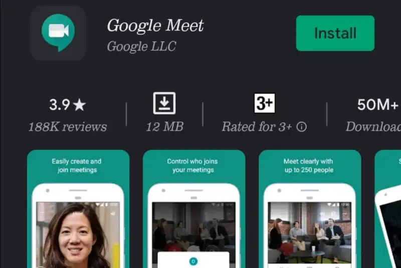 install Google meet