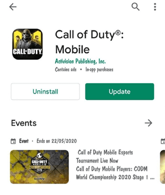 update COD mobile controller