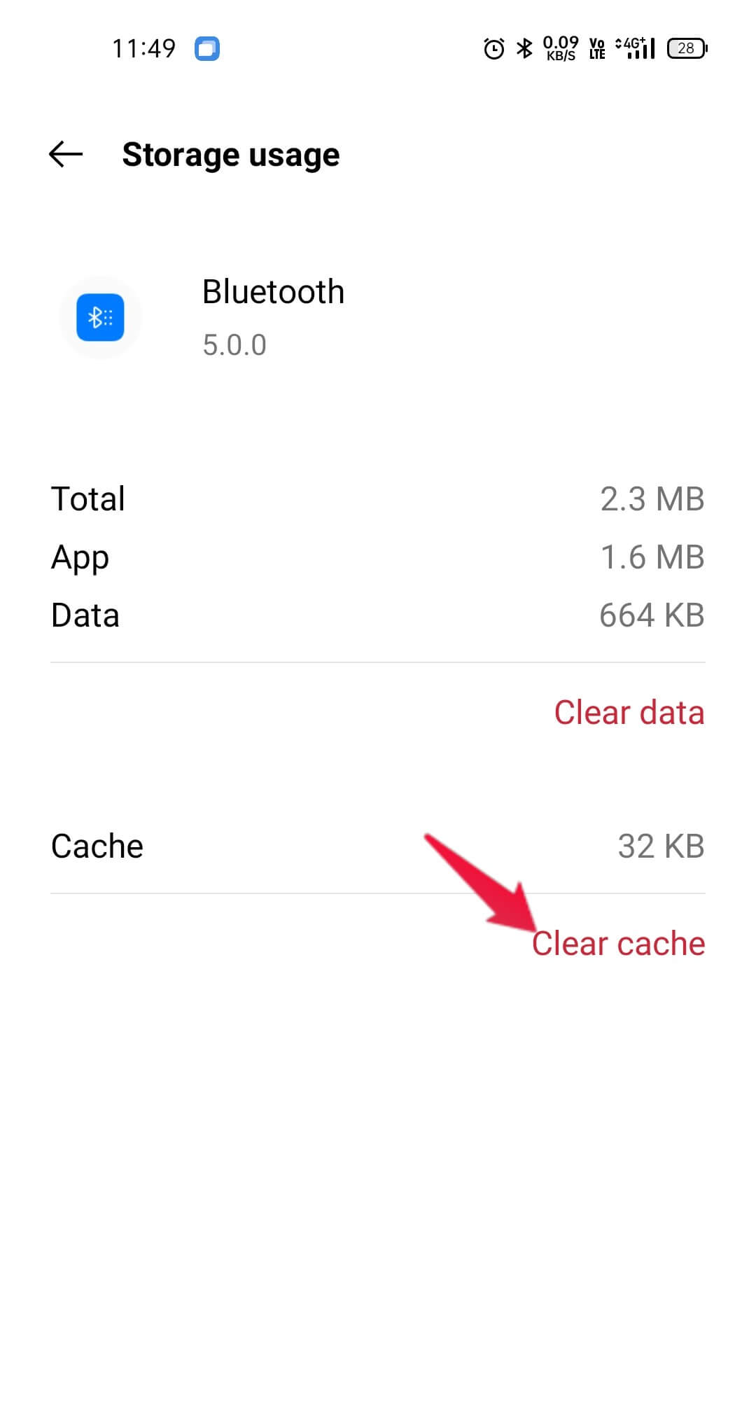 Bluetooth Cache And Data