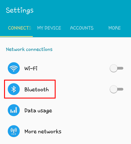 enable disable bluetooth