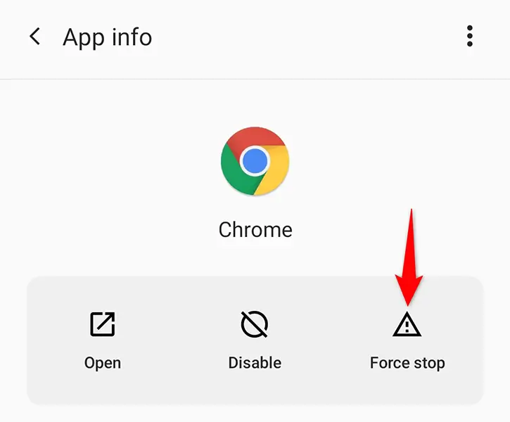 force stop chrome