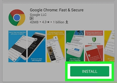 install chrome app