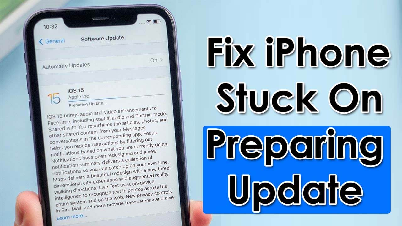 Fix iPhone Stuck On Preparing Update