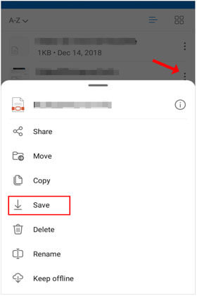 recover pdf using onedrive