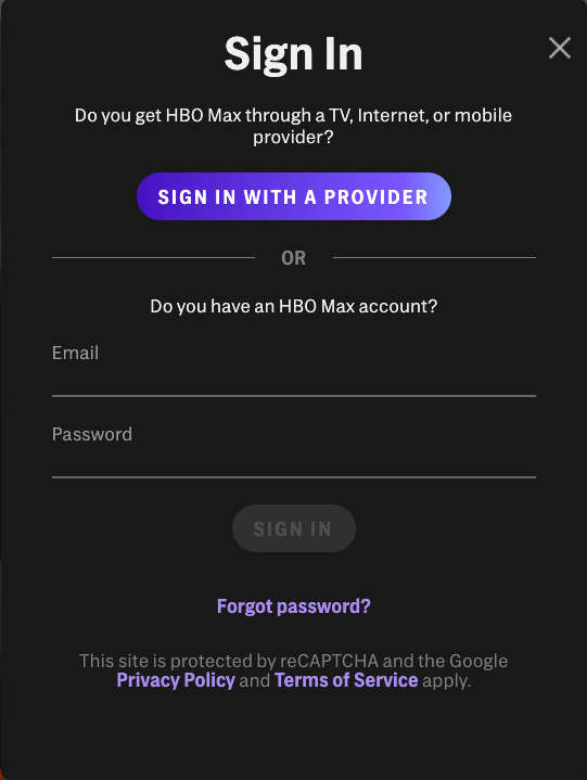 Login To HBO Max Account
